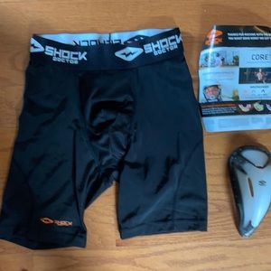 Men’s Shock dr cup & compression short NEW